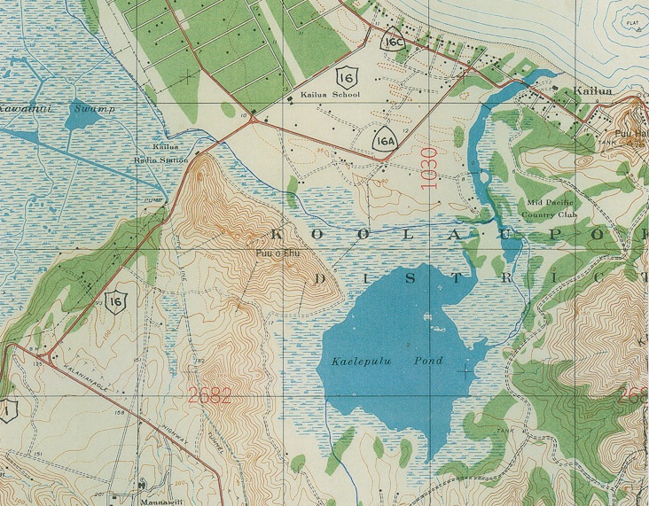 kaelepulu pond map