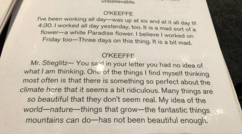Georgia OʻKeeffe letter from Maui excerpt
