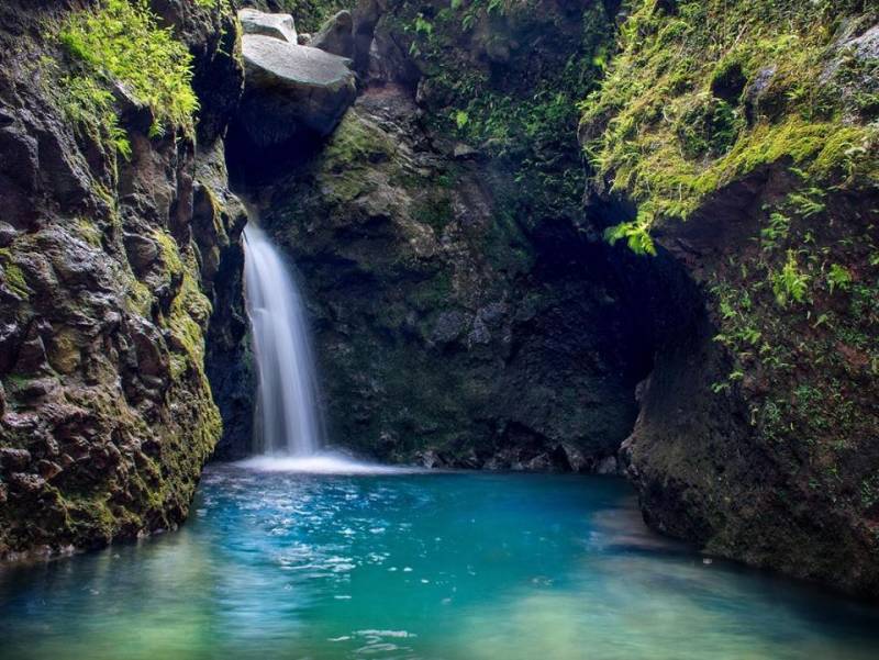 Choose Oahu for the beautiful, secluded, world class waterfall 