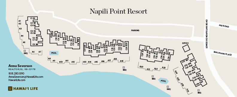 napili point resort map