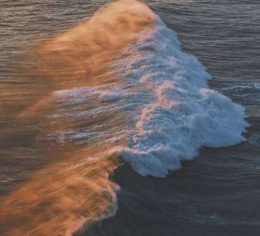 ocean surf at sunset haleiwa