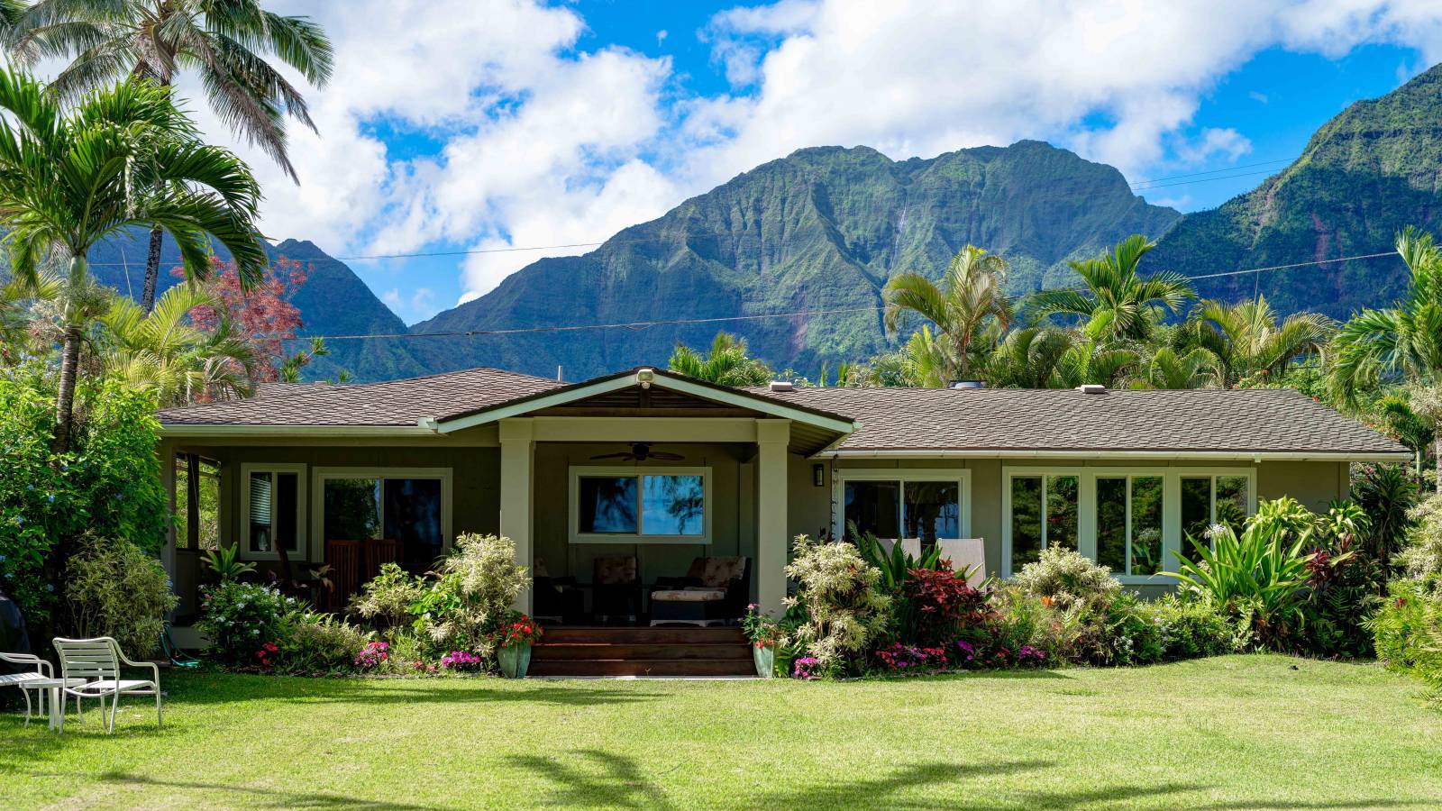 Least Expensive Front Row Hanalei Bay Home For Sale + Vacation Rental