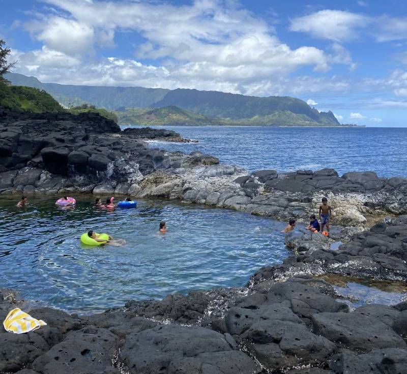children play in kauai lagoon