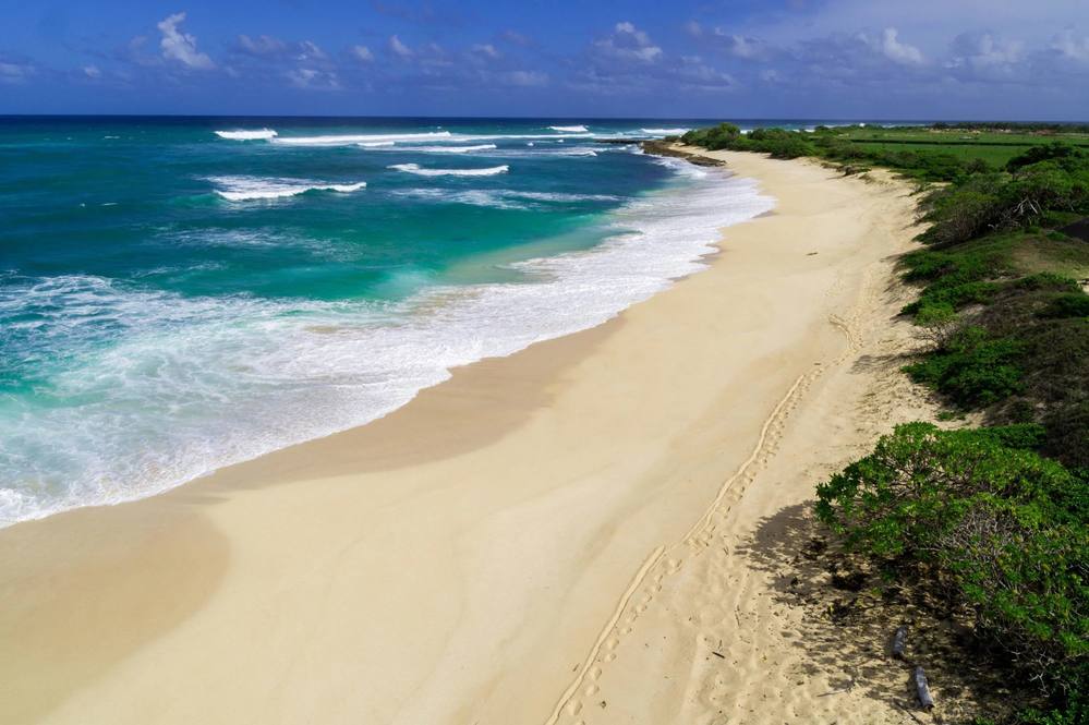 179 ft. of white sandy beachfront property for sale on Oahu's North Shore