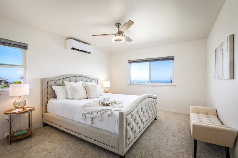 modern bedroom in big island home