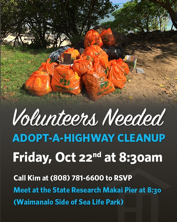 Volunteers Needed for Adopt-A-Highway Cleanup - Hawaii Real Estate