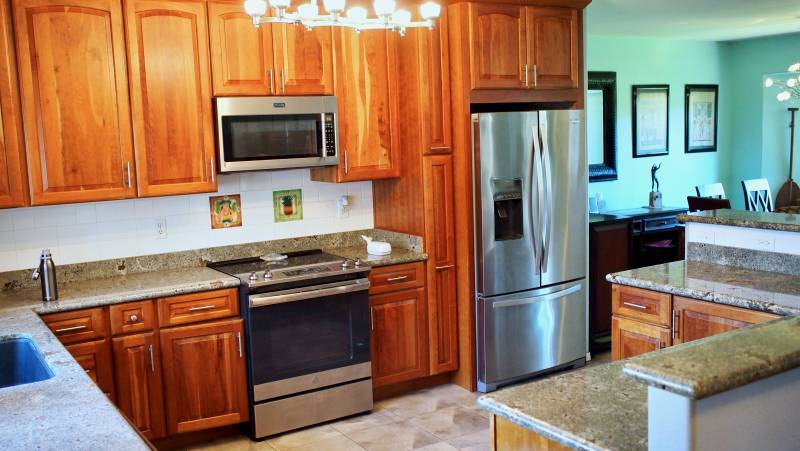 kitchen with new appliances