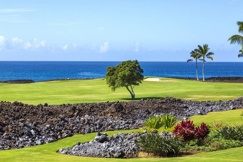 View down Waikoloa Kings Golf Course