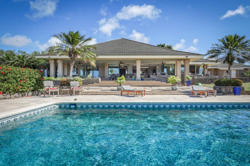 Pool and estate home for sale at Puakea bay Ranch