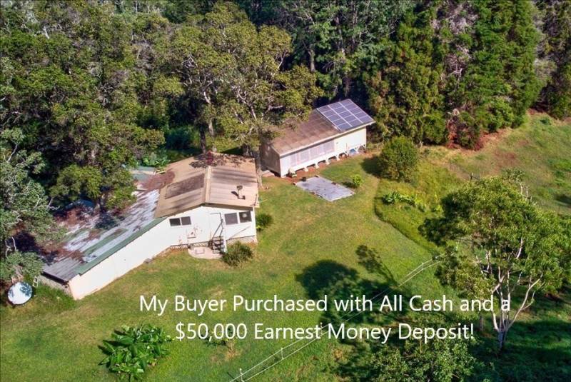buyer purchased with all cash and $50000 earnest money deposit