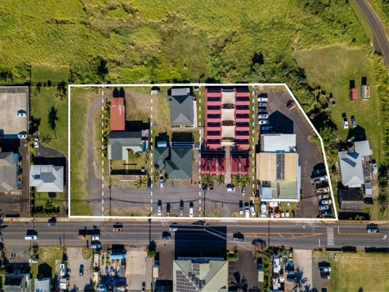 overhead view of kauai commercial property for sale 