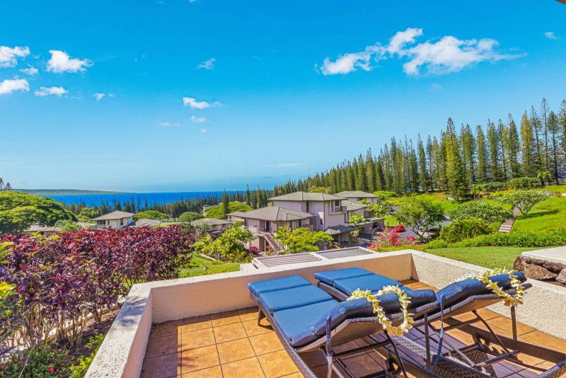 ocean view from kapalua golf villa for sale