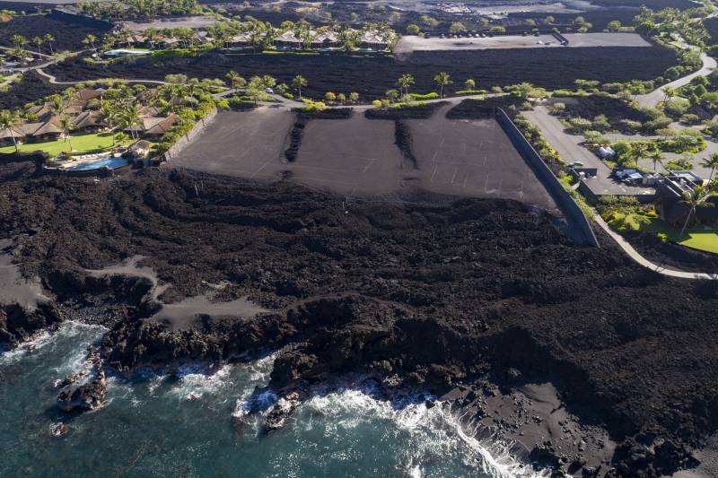 level graded pad oceanfront on the big island