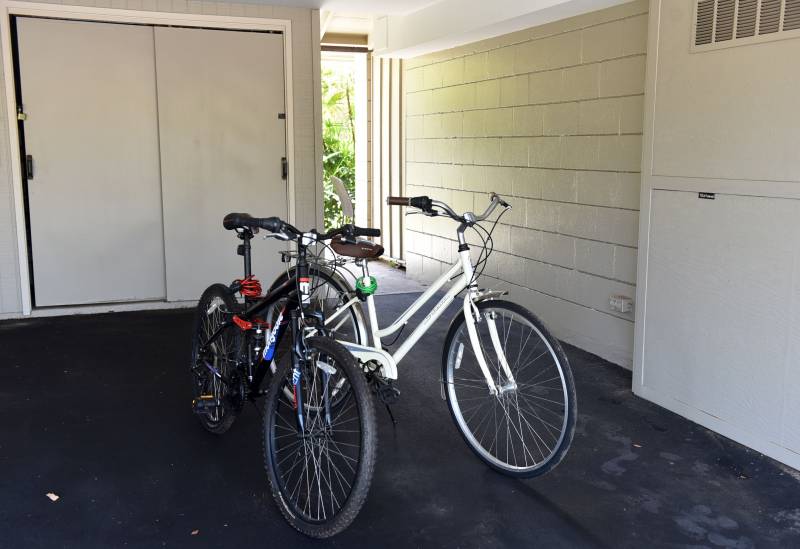 bikes in the garage