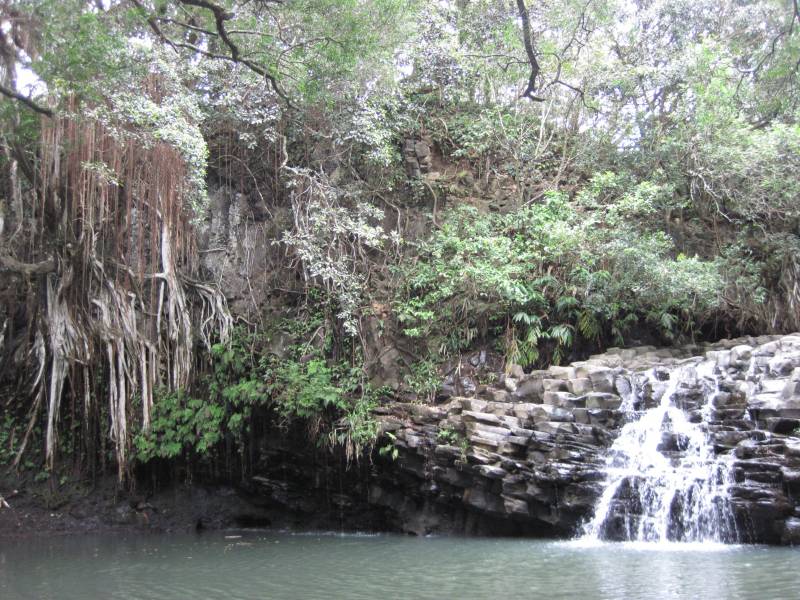 waterfall upcountry maui