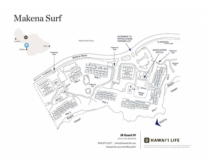 map of makena surf condos