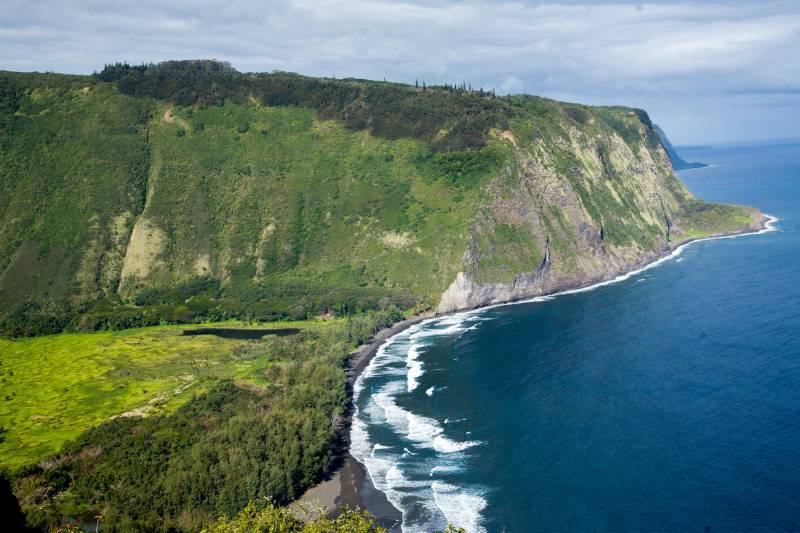 green maui coastline