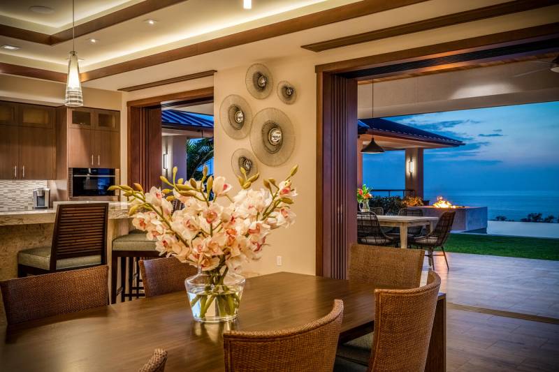 big island luxury home with large open doors