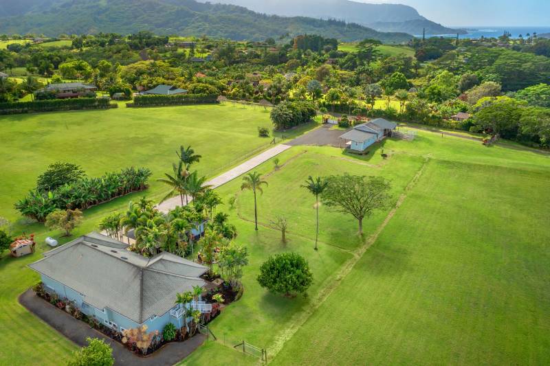 3830D Ahonui Place Aerial View