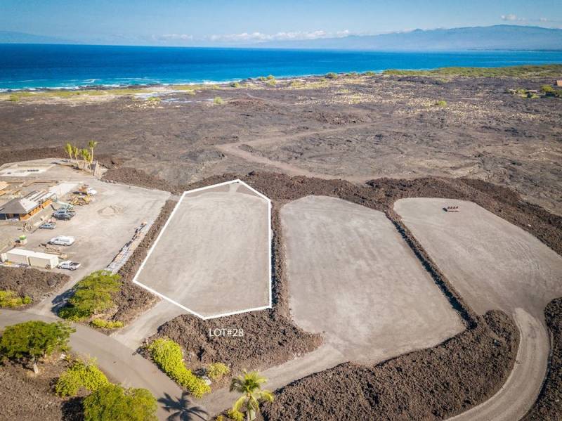 aerial view of home sites big island ocean view