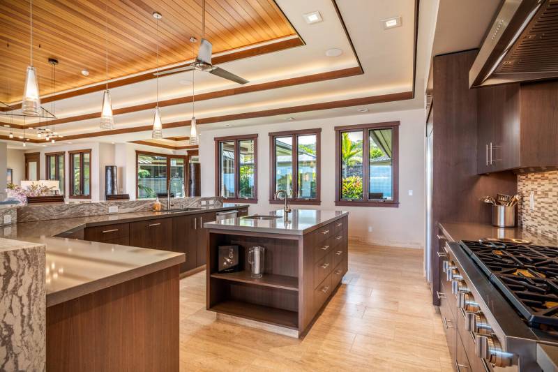 luxurious kitchen on big island hawaii