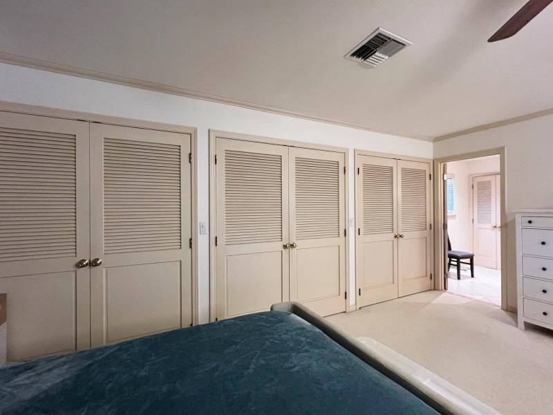 master bedroom with lots of closet space