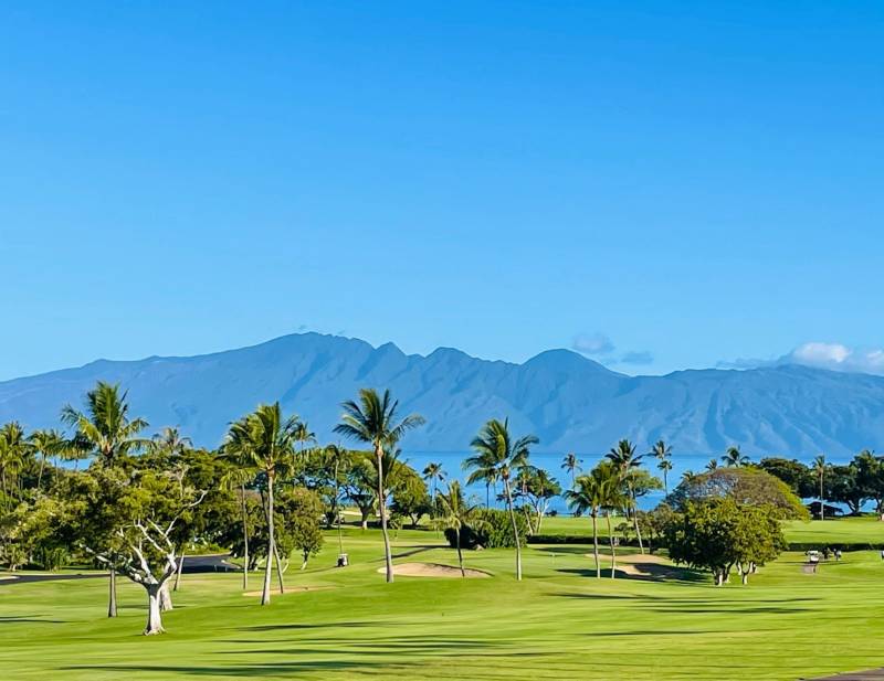 mountain views from kaanapali royal golf course