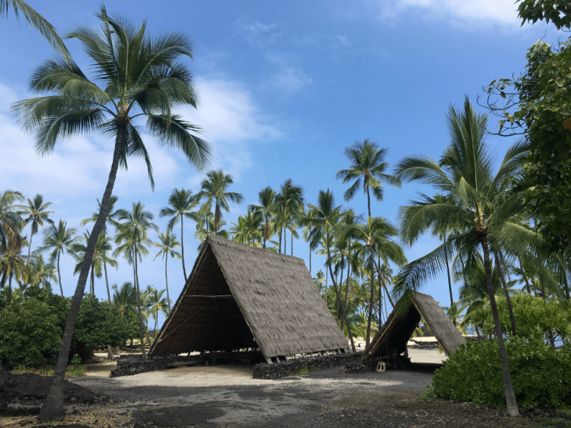 a frame structures in captain cook big island