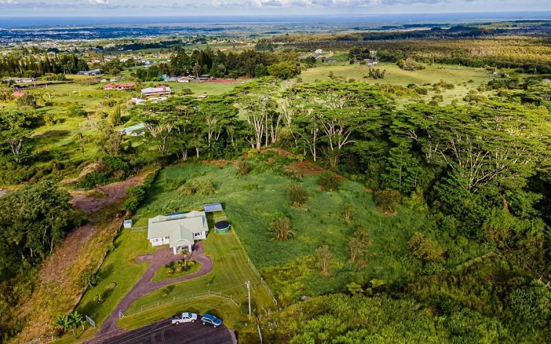 aerial view of big island home