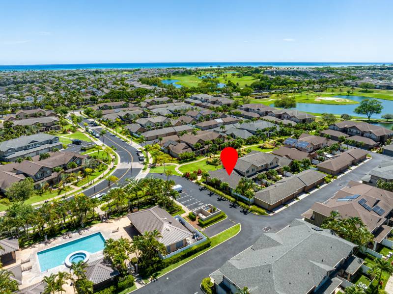 aerial view of ewa beach townhome for sale