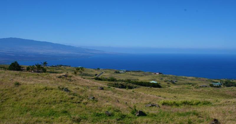 view of the ocean from Kohala Ranch land