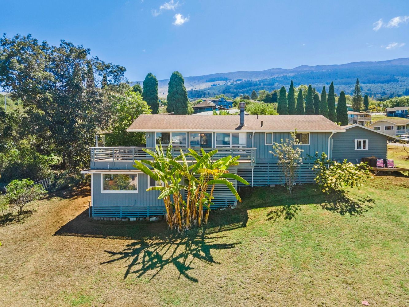 House and Cottage in Kula with BiCoastal Ocean and Haleakala Observatory Views Hawaii Real