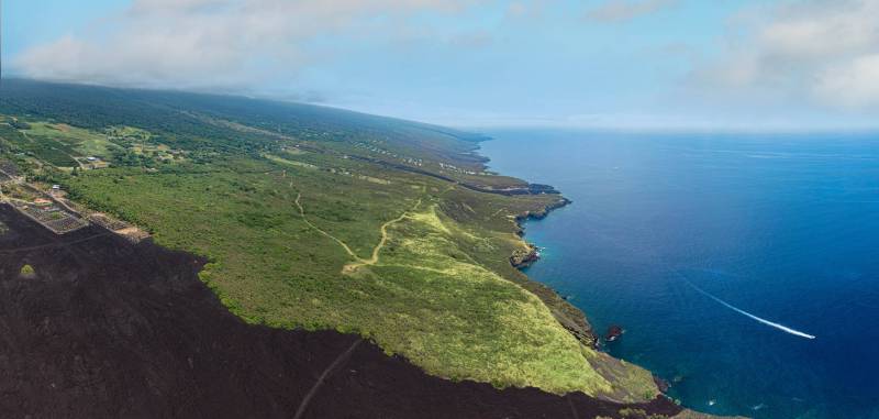 aerial view of pali kai large acreage for sale on big island