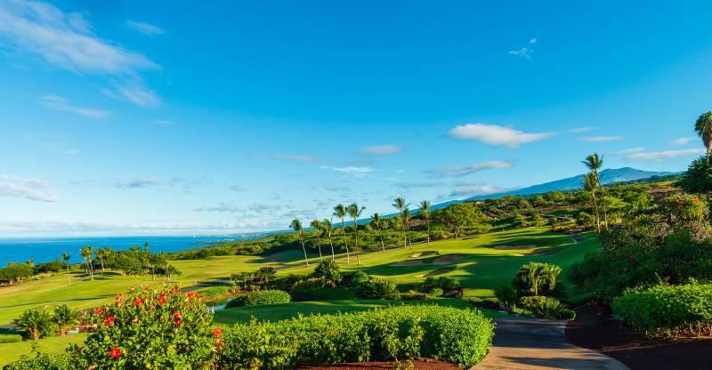 oceanfront golf course at hokulia on big island hawaii