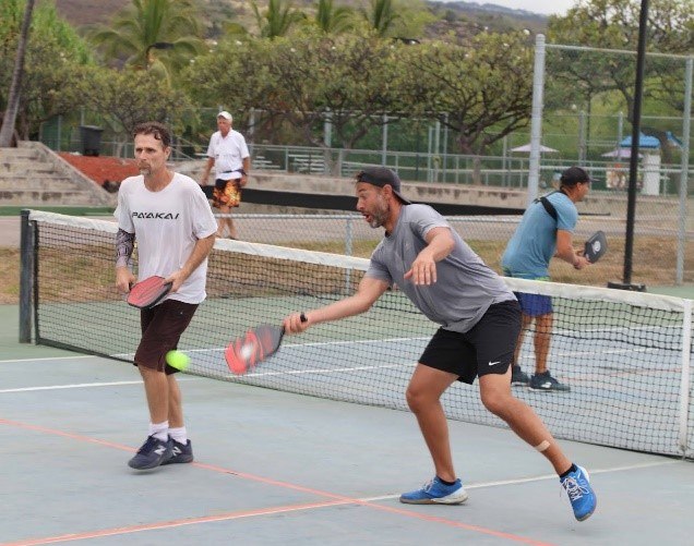 doubles pickleball game