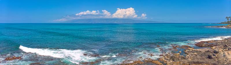 panoramic view of the ocean
