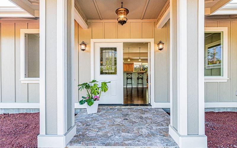 entryway to big island home for sale