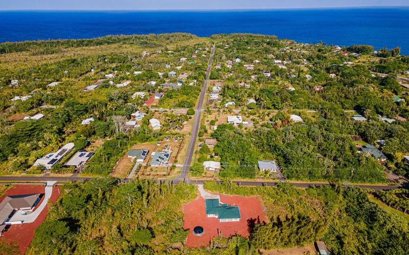 aerial view of home for sale in puna big island hawaii