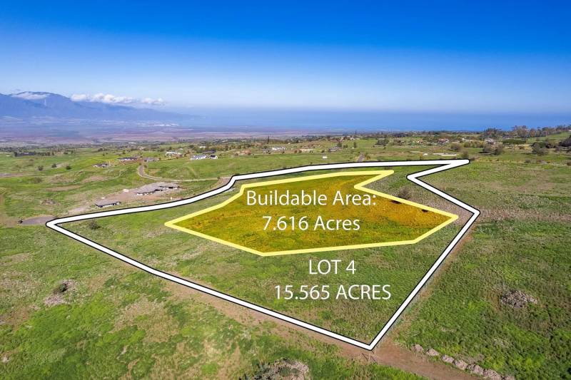 15 acre lots with 7.6 buildable acres