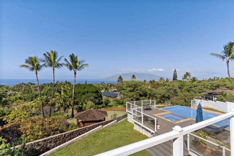 ocean view from deck in kihei maui home for sale