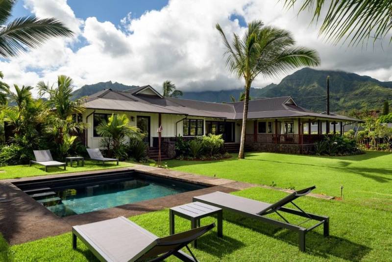 luxury kauai estate with mountain views