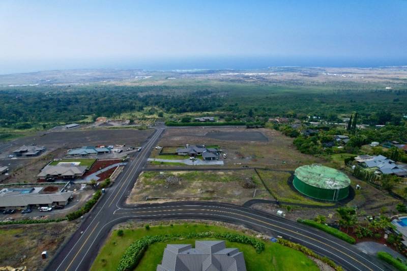 aerial view of big island home site
