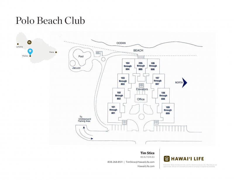 Polo Beach Club Site Map