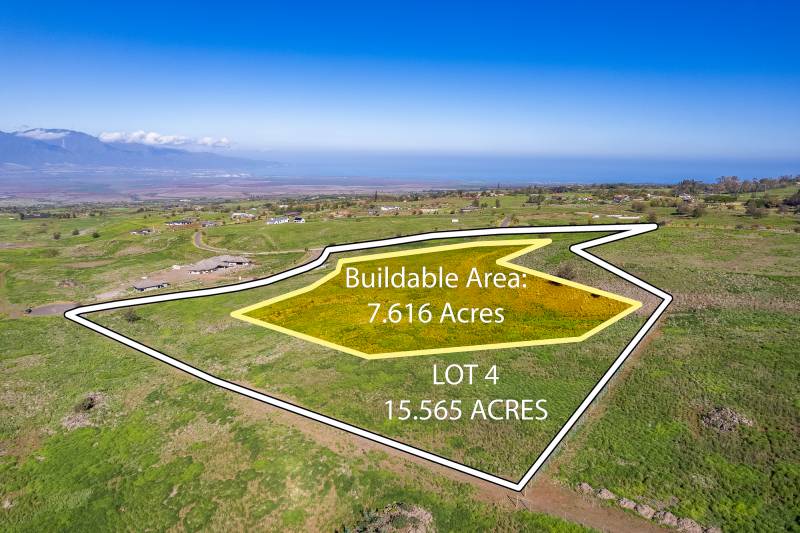 15 acre maui land parcel outlined in white