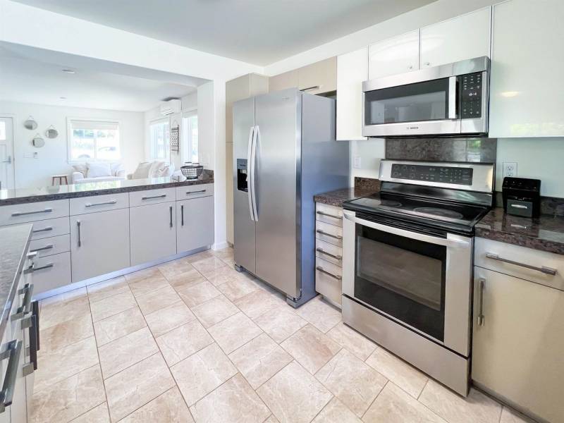 kitchen with stainless steel appliances