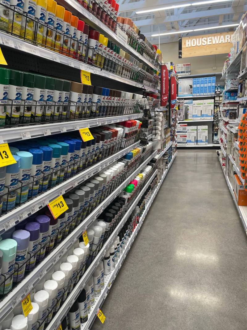 Spray paint selection is a nice variety!