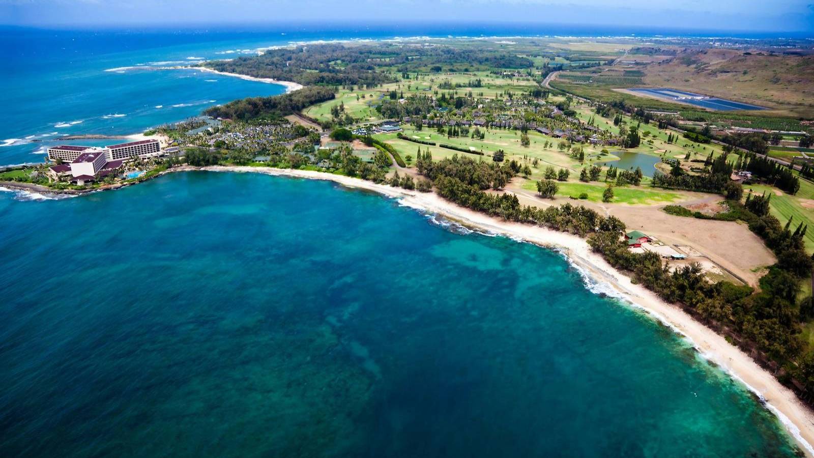 aerial view of luxury oahu real estate