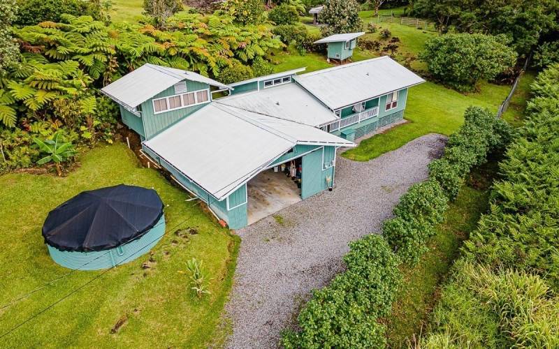 aerial view of hilo home for sale