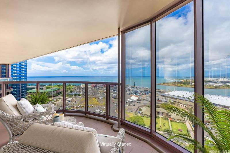 waterfront views from honolulu condo