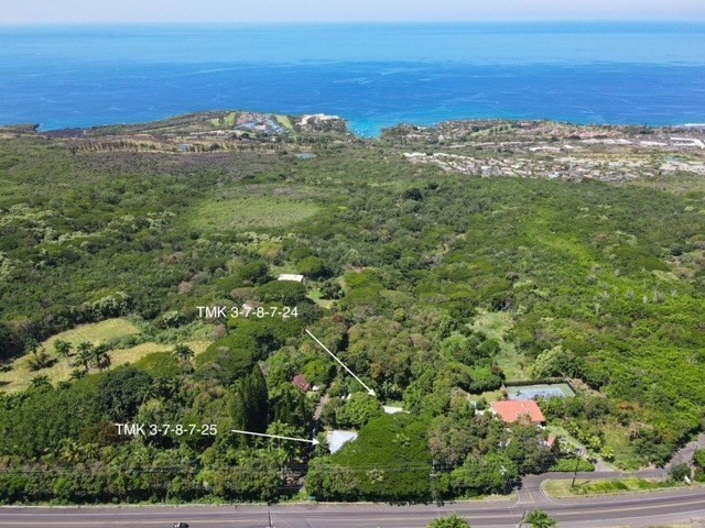 aerial view of big island parcels for sale